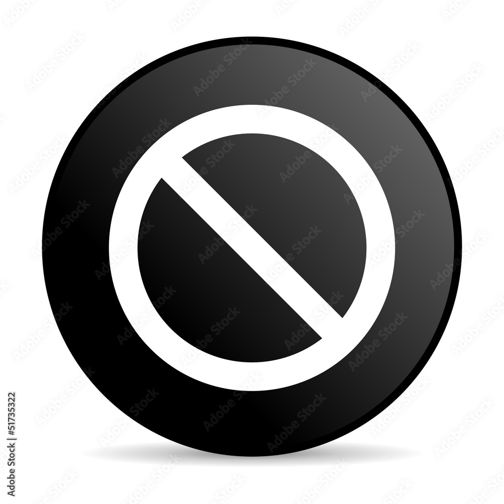access denied black circle web glossy icon access denied black circle web glossy icon