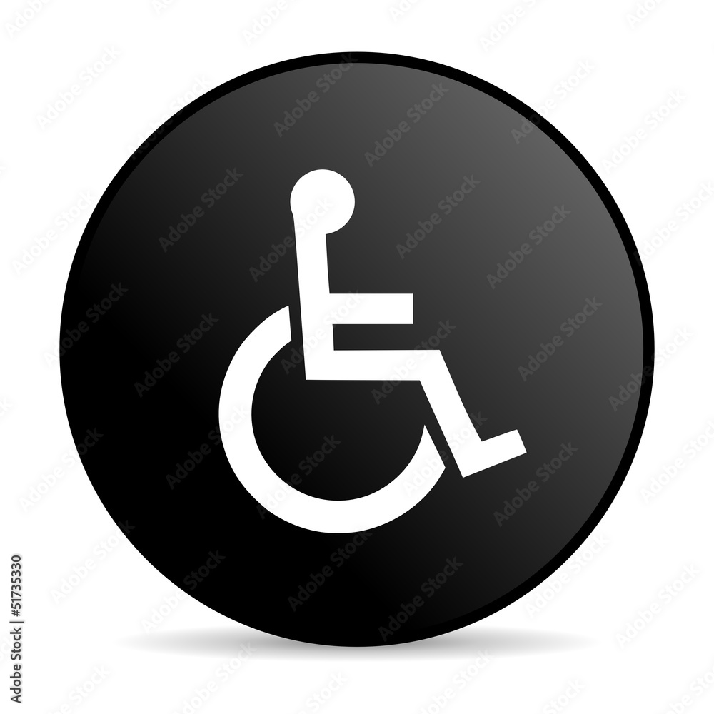 accessibility black circle web glossy icon accessibility black circle web glossy icon