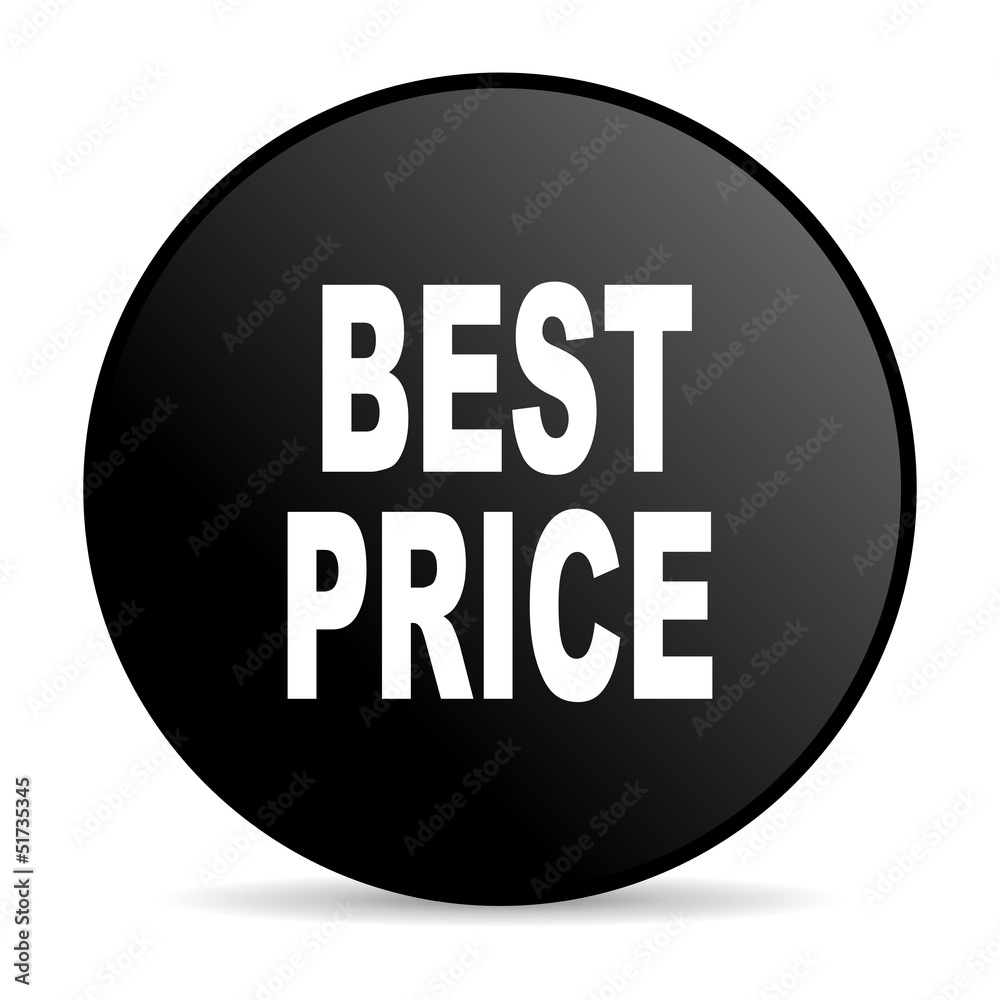 best price black circle web glossy icon best price black circle web glossy icon