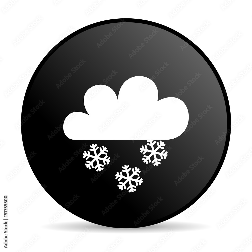 weather forecast black circle web glossy icon weather forecast black circle web glossy icon