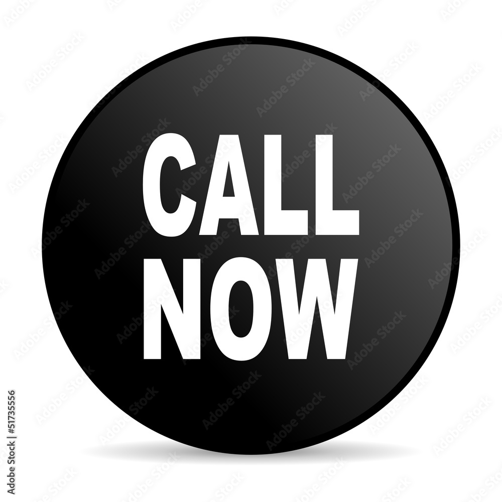 call now black circle web glossy icon call now black circle web glossy icon