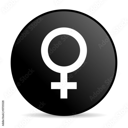 sex black circle web glossy icon
