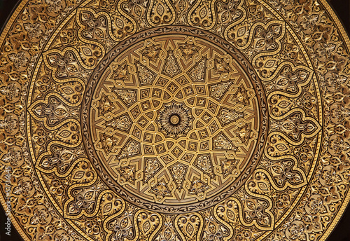Toledo - Detail of typical damascening plate.