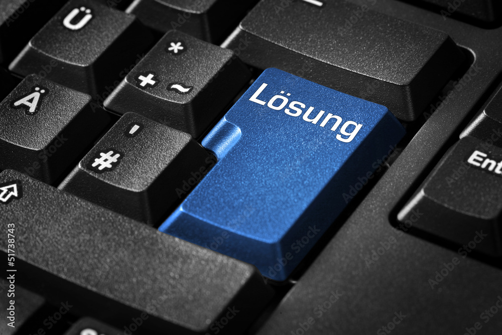 Tastatur mit Lösung Tastatur mit Lösung