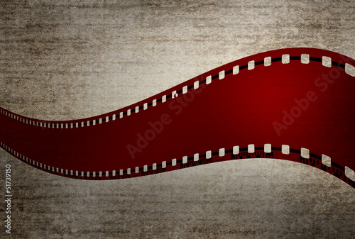 filmstrip illustration on grunge background