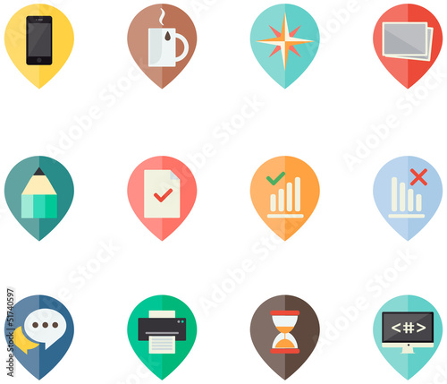flat icons