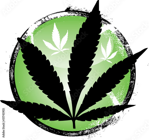 cannabis leaf grunge