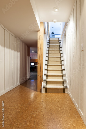 Obraz na płótnie Basement and stairs in house