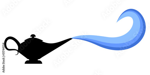 Blue art smoke