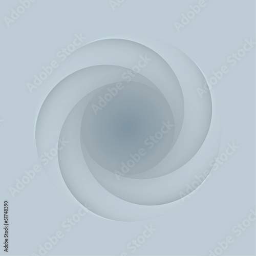 Abstract Infinite Paper Infographics. 5 Pieces Circle Shape