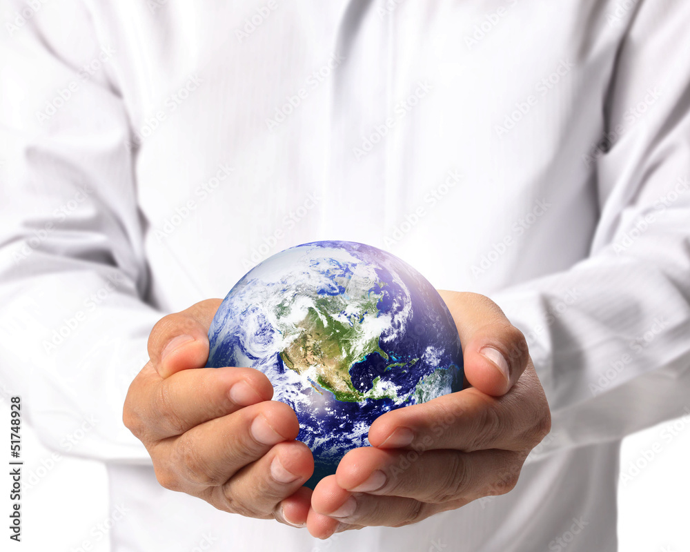 Globe ,earth in human hand Globe ,earth in human hand