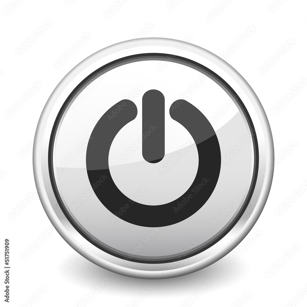 button gray power button gray power