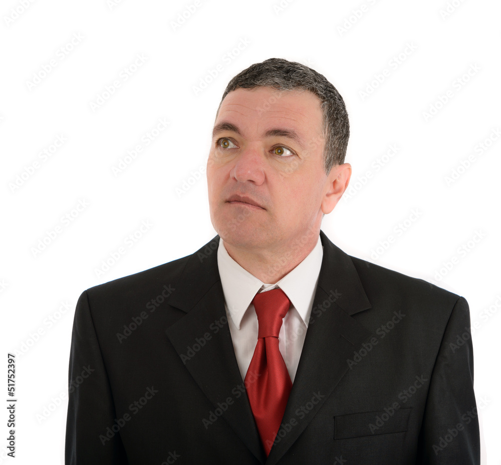 Portrait of old business man isolated on white background Portrait of old business man isolated on white background