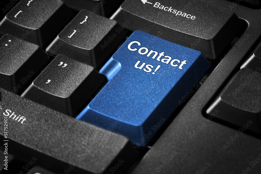 Keyboard with Contact us! Keyboard with Contact us!
