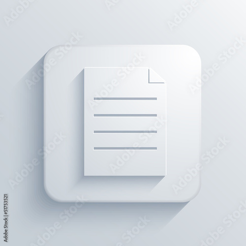 Vector light square icon. Eps10