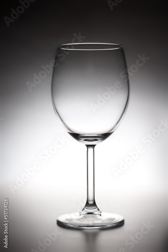 empty wineglass