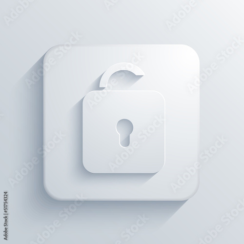 Vector light square icon. Eps10