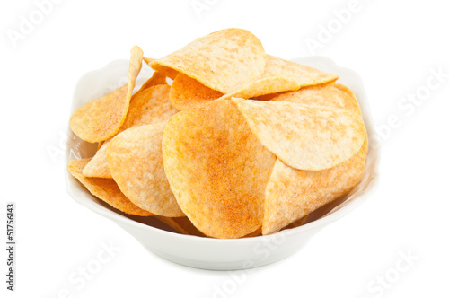 potato chips on the plate