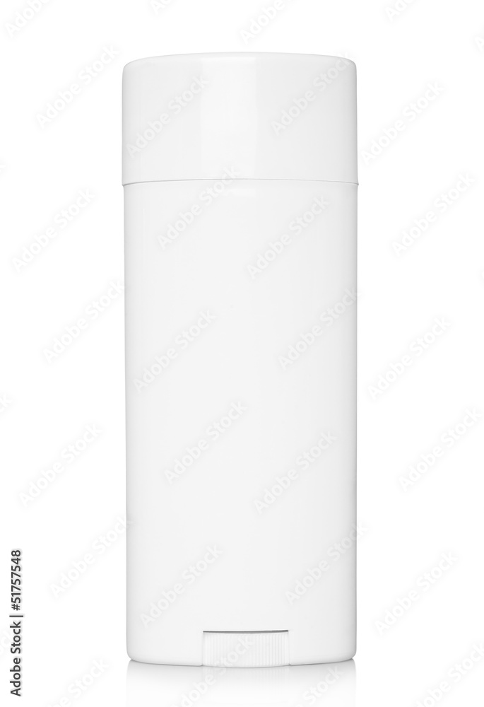 Deodorant container on a white background. Deodorant container on a white background.