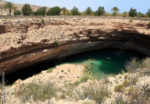 Hawiyat Najm sinkhole, Oman photo