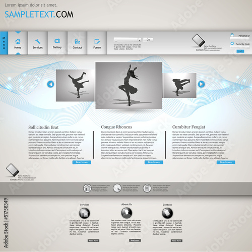 Website template