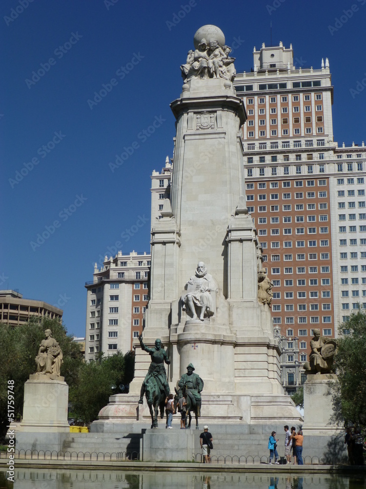 Plaza de España in Madrid, Brunnen