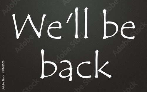 we'll be back symbol