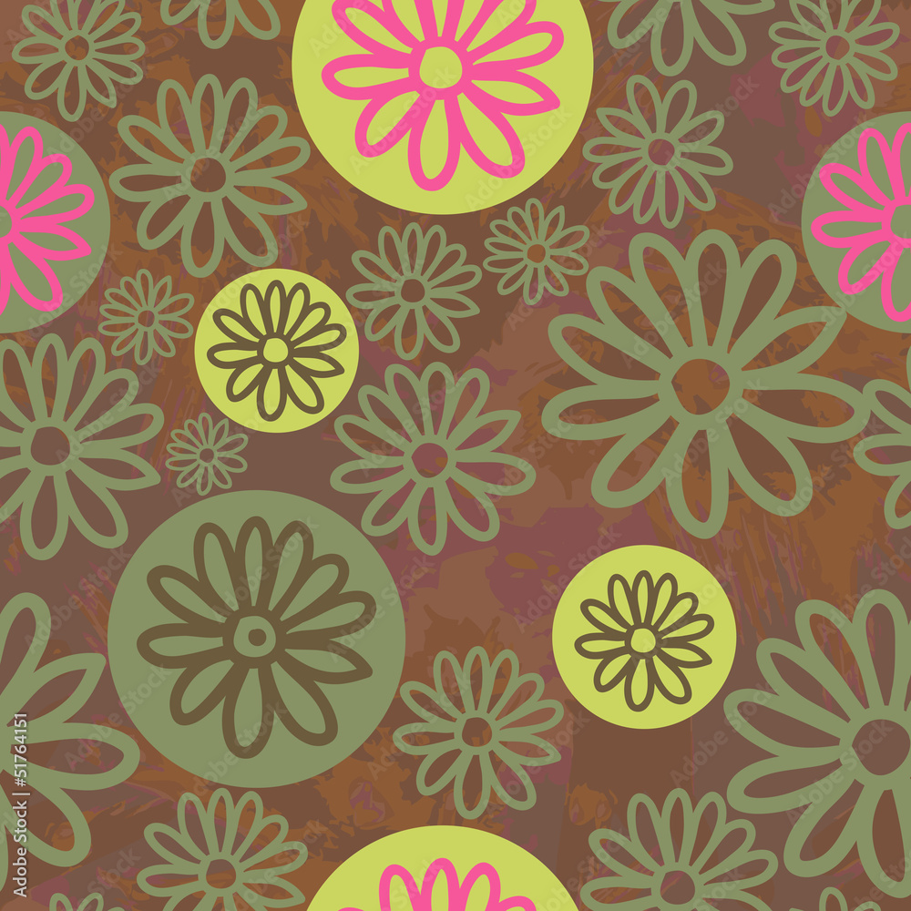 Seamless floral ornament Seamless floral ornament