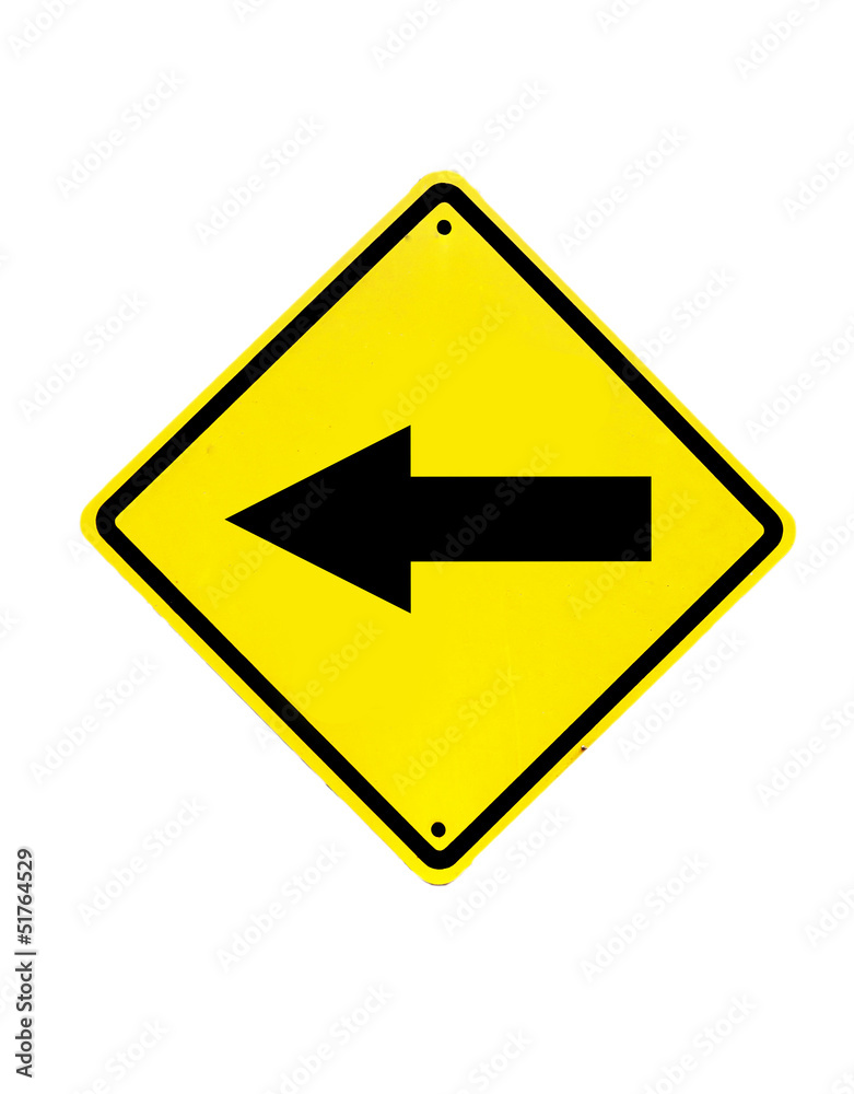 Traffic sign on a white background Traffic sign on a white background