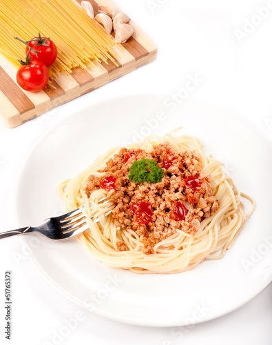 Fresh spaghettie photo