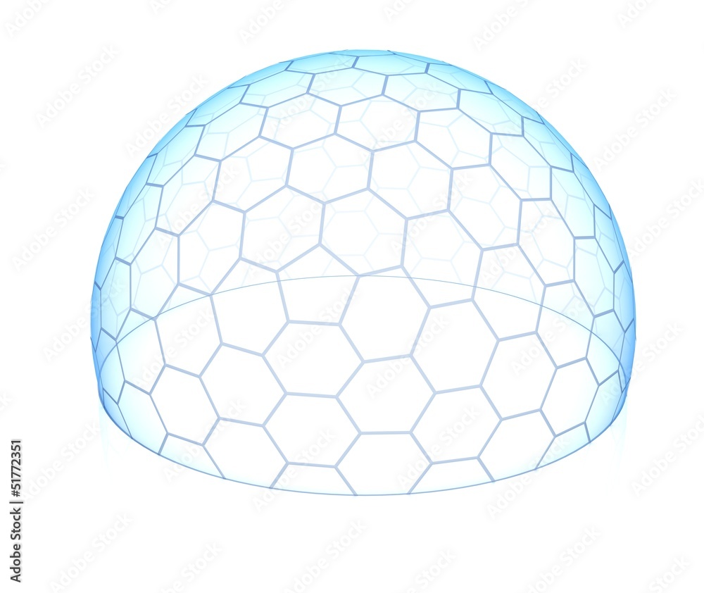 hexagonal transparent dome hexagonal transparent dome