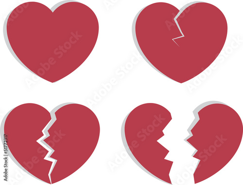 Heart splitting and breaking apart