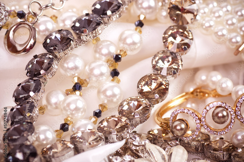 Beautiful jewelry background