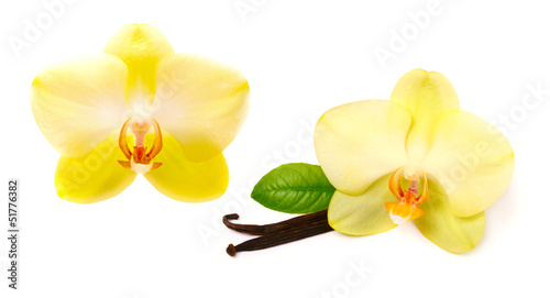 Vanilla sticks with flower