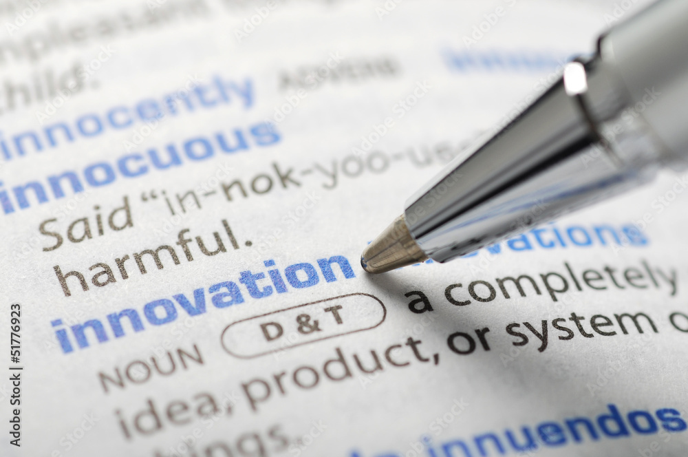 Fototapeta premium Innovation - Dictionary Series