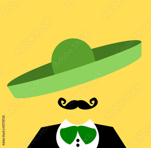 mariachi musician with green sombrero