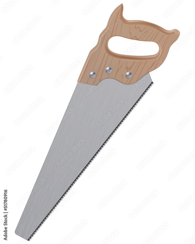 Saw isolated on a white.Vector illustration Saw isolated on a white.Vector illustration