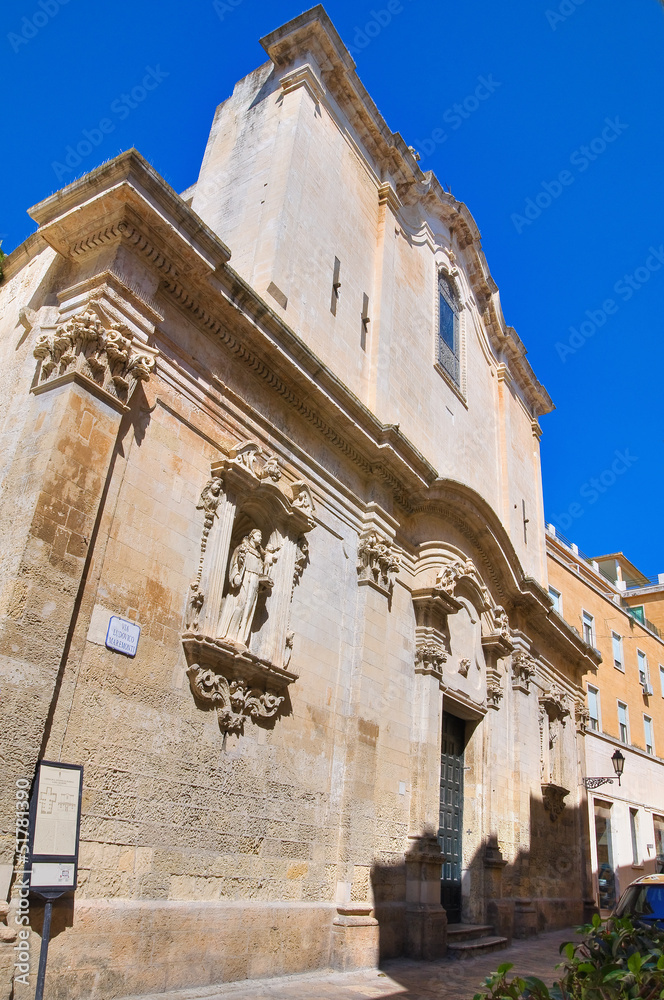 Church of St. Giuseppe. Lecce. Puglia. Italy.