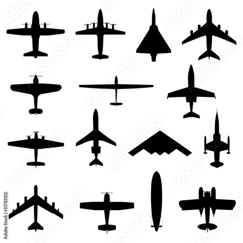 Flugzeuge von oben photo