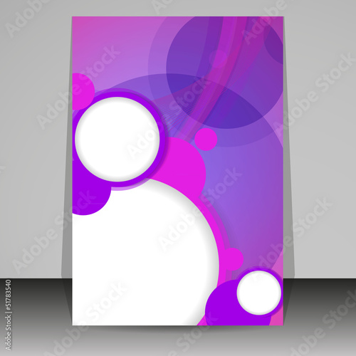 Cover design with purple rings