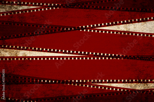 filmstrip illustration on grunge background