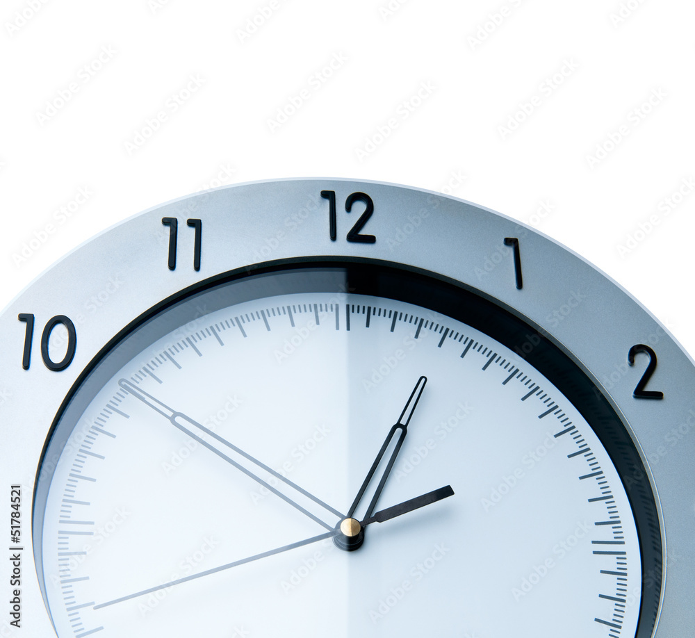 Wall Clock, isolated on white background Wall Clock, isolated on white background