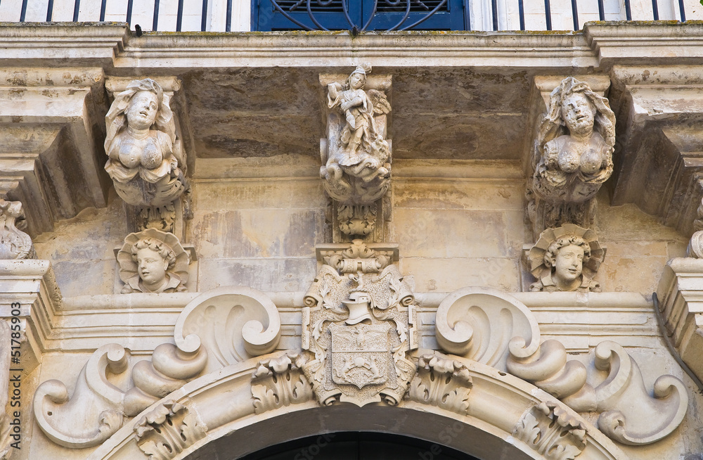 Fototapeta premium Marrese Palace. Lecce. Puglia. Italy.