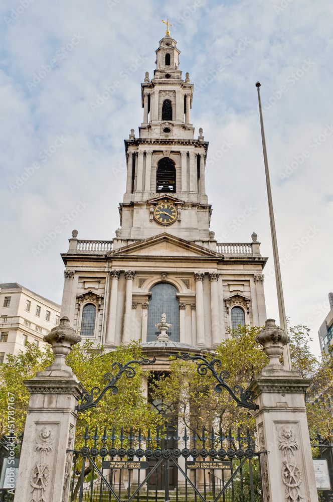 Fototapeta premium Saint Mary Le Grand at London, England