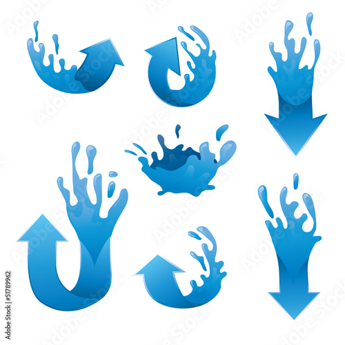 Water Arrow Collections Vector set