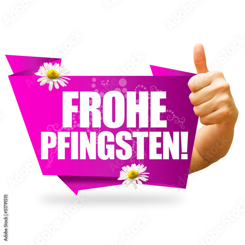 Frohe Pfingsten! Button, Icon photo