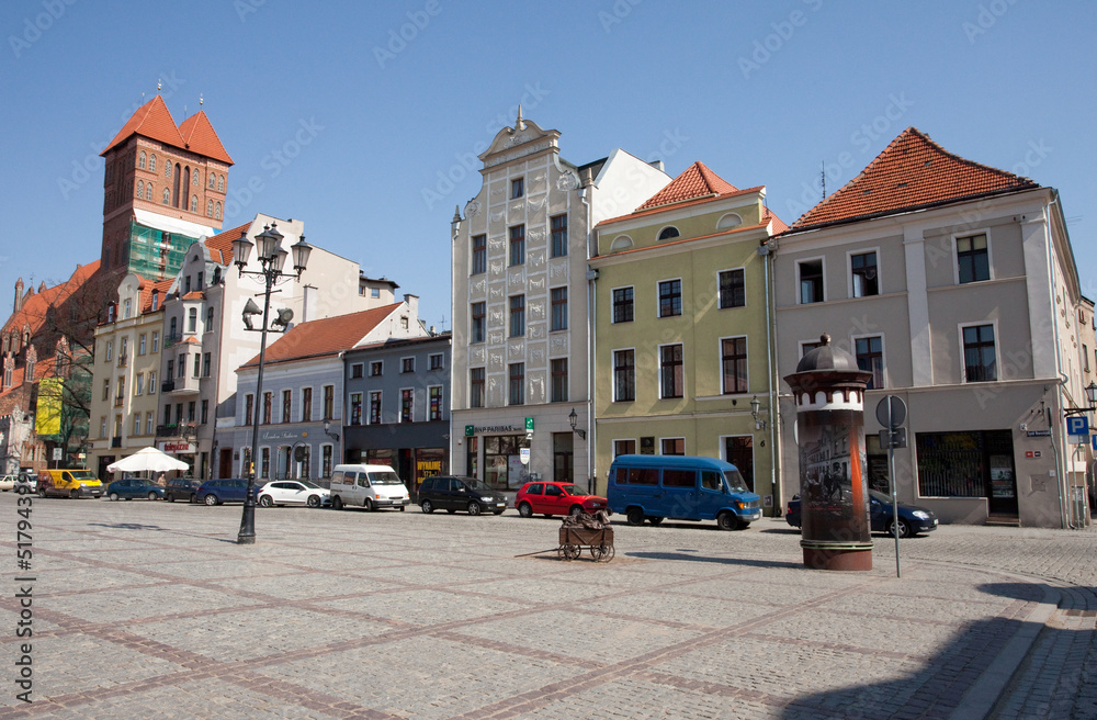 Obraz premium Church of Sts. Jacob -monument in Torun, Poland