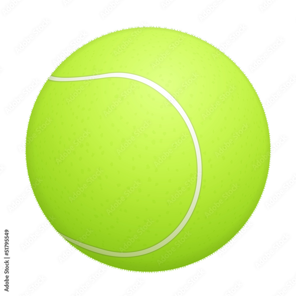 Tennis ball on white background Tennis ball on white background