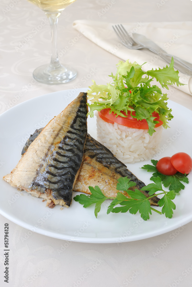 Baked mackerel Baked mackerel