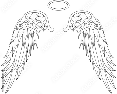 wings angel tattoo design